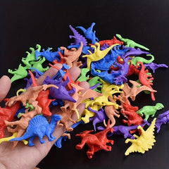10pcs Mini Dinosaur Room Decoration Soft Glue Model