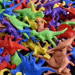 10pcs Mini Dinosaur Room Decoration Soft Glue Model