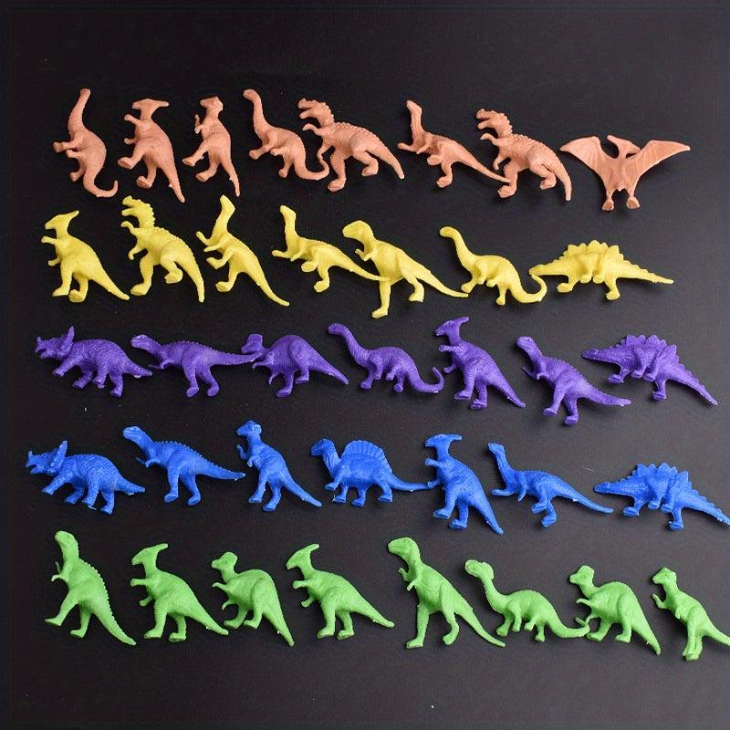 10pcs Mini Dinosaur Room Decoration Soft Glue Model