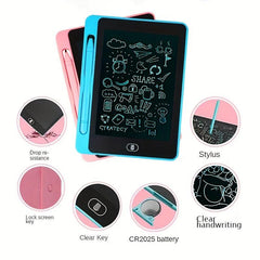 LCD Writing Board 16.51cm Monochrome Screen for Kids