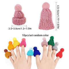 10pcs Finger Knitting Hat Decorations Craft Art Jewelry Making