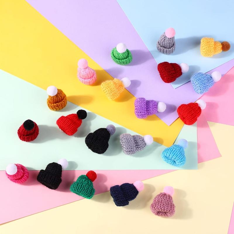 10pcs Finger Knitting Hat Decorations Craft Art Jewelry Making