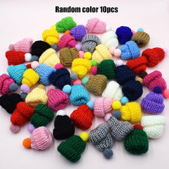10pcs Finger Knitting Hat Decorations Craft Art Jewelry Making