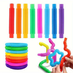 2pcs Pop Tubes Fidget Tubes Party Favors Sensory Toys for Stress Relief