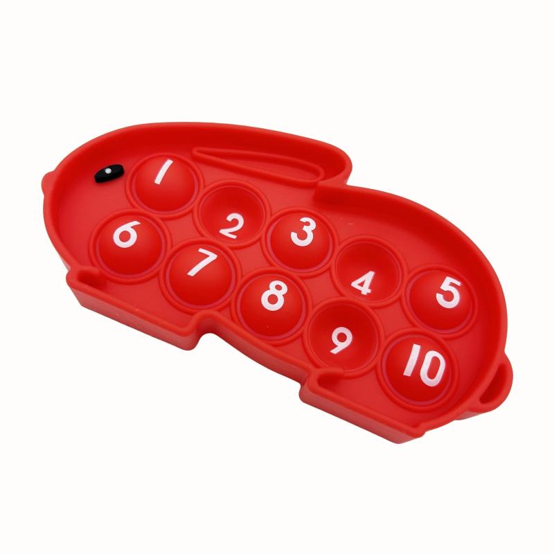 6pcs Easter Bunny Ten Frame Math Pop Fidget Toys for Kids