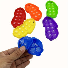 6pcs Easter Bunny Ten Frame Math Pop Fidget Toys for Kids