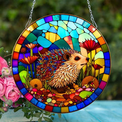 Hedgehog Sun Catcher Window Hanging Garden Yard Indoor Outdoor Ornament