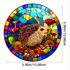 Hedgehog Sun Catcher Window Hanging Garden Yard Indoor Outdoor Ornament