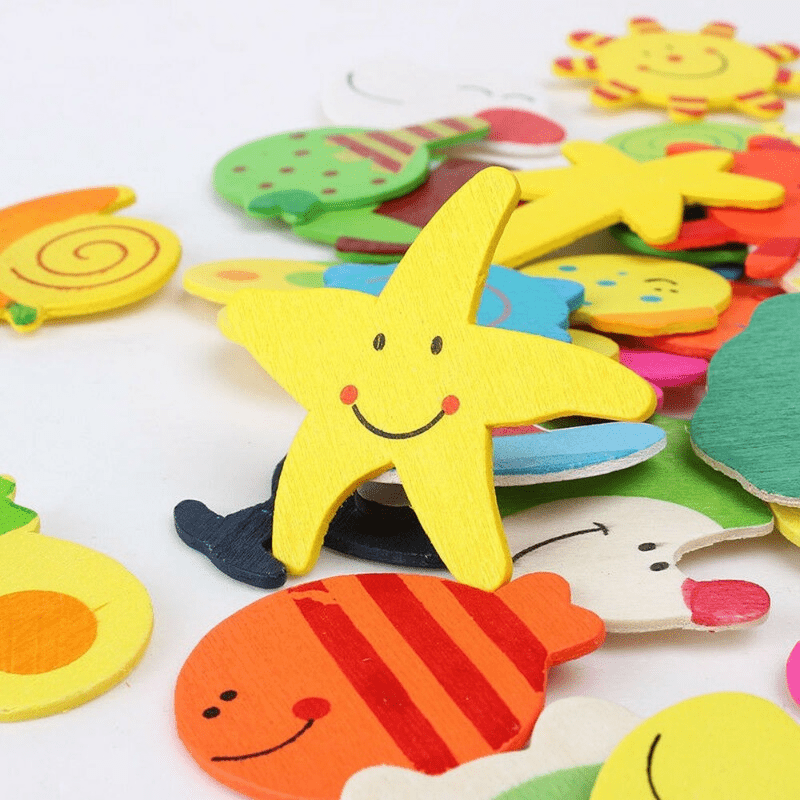 12pcs Cartoon Magnetic Drawing Board Refrigerator Stickers