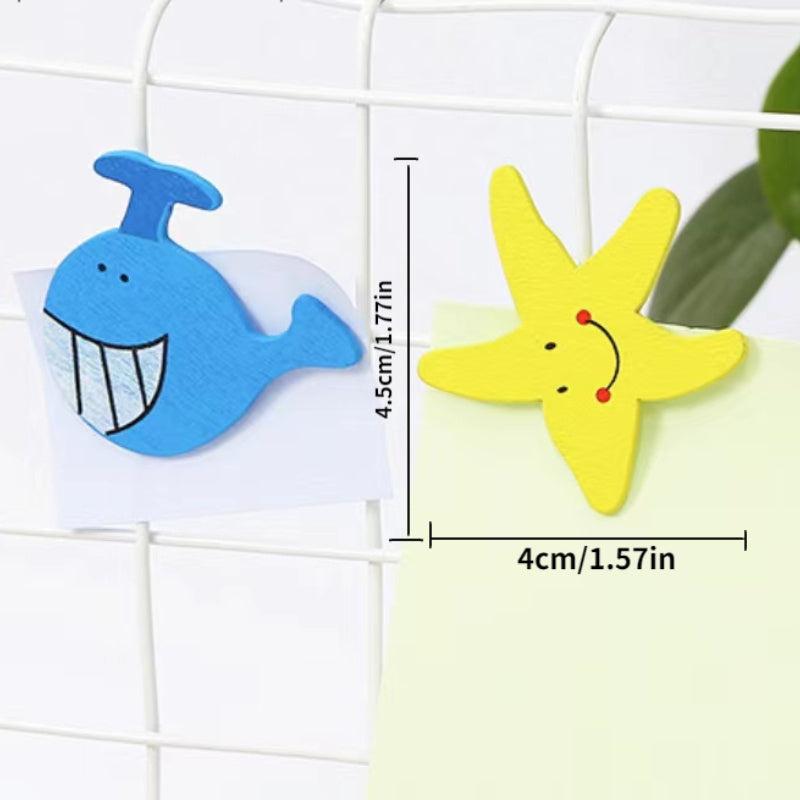 12pcs Cartoon Magnetic Drawing Board Refrigerator Stickers