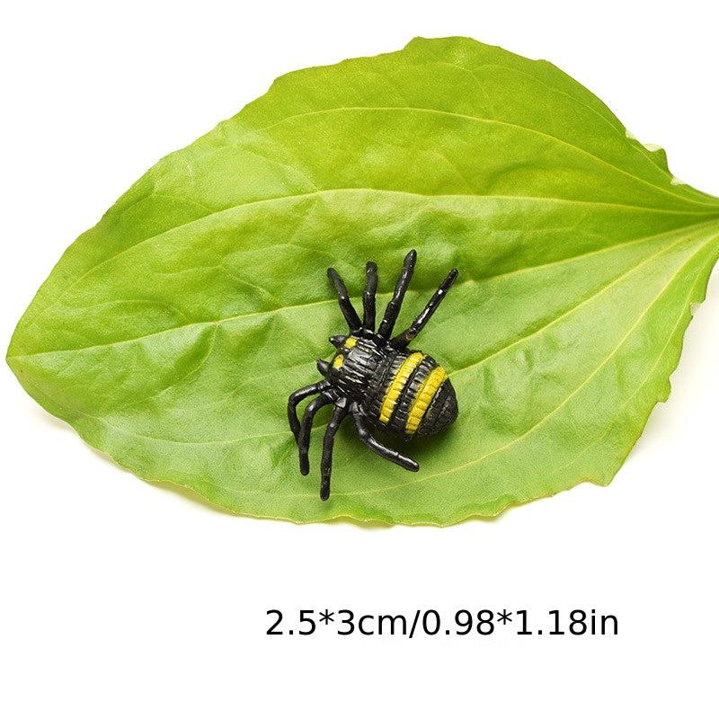 Simulated Spider Toy Small Flower Spider Scary Crawling Insect Spider Model