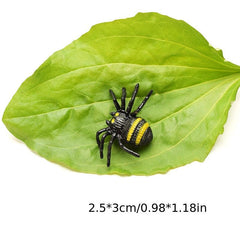 Simulated Spider Toy Small Flower Spider Scary Crawling Insect Spider Model