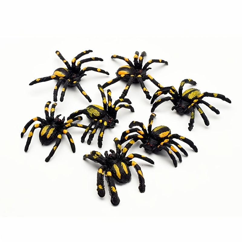 Simulated Spider Toy Small Flower Spider Scary Crawling Insect Spider Model
