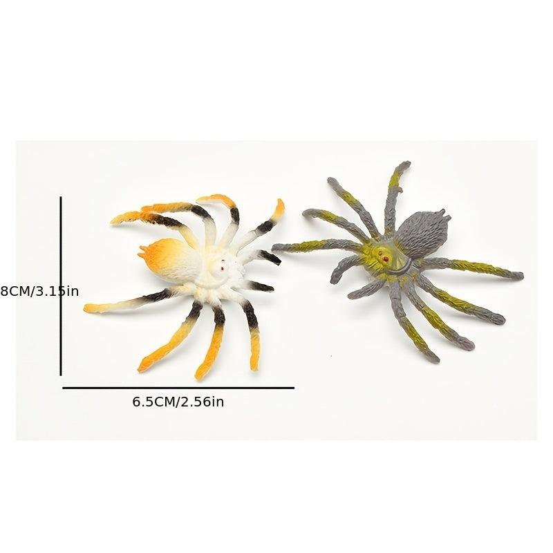 Simulated Spider Toy Small Flower Spider Scary Crawling Insect Spider Model