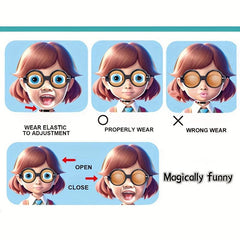 Crazy Eyes Creative Fun Glasses Party Props Blinking Eyes Biology