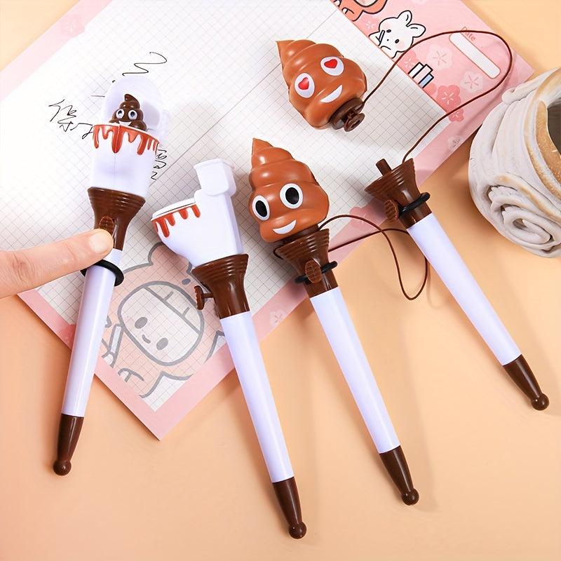 Poop Pens Gag Gift Stress Relief Ballpoint Pen Funny Office Desk Accessories