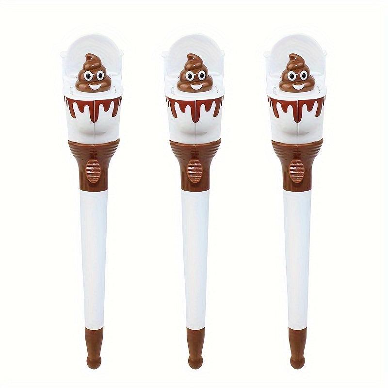 Poop Pens Gag Gift Stress Relief Ballpoint Pen Funny Office Desk Accessories