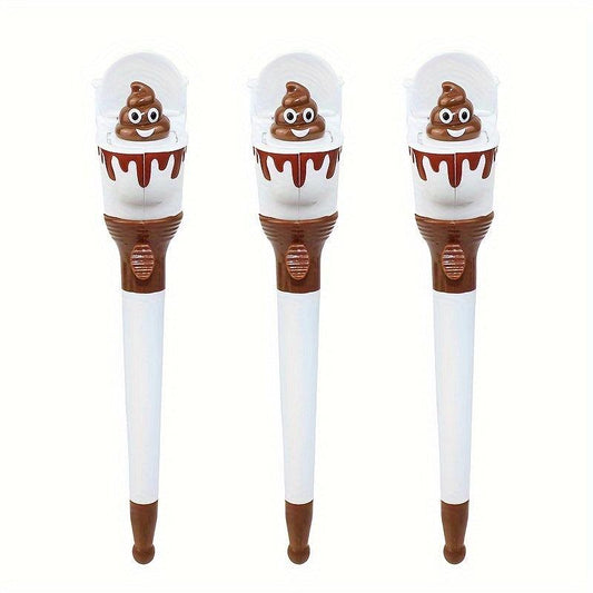 Poop Pens Gag Gift Stress Relief Ballpoint Pen Funny Office Desk Accessories