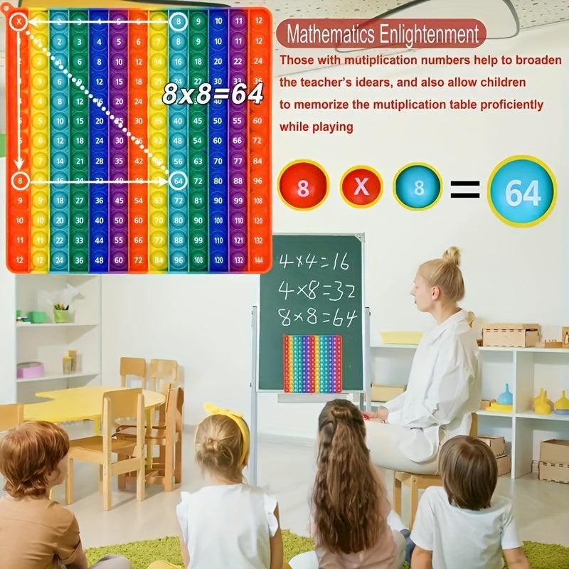 Multiplication Table Math Games Stress Relief Toy for Children & Adults 12x12
