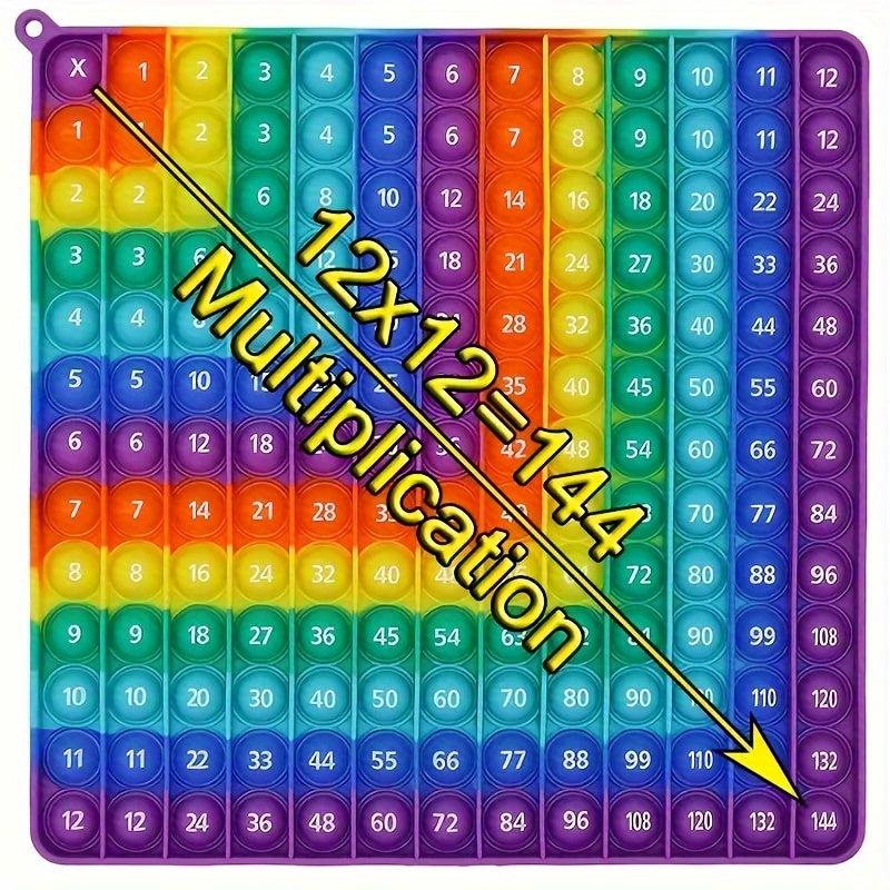 Multiplication Table Math Games Stress Relief Toy for Children & Adults 12x12