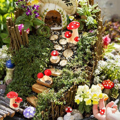 5pcs Mini Mushrooms Fairy Garden Ornaments DIY Craft Home Decor Supplies