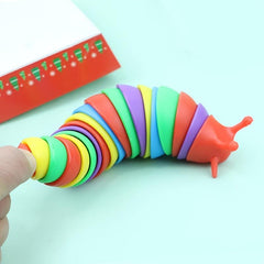 Fidget Slug Toy Sensory Articulated Flexible Toy for Stress Relief