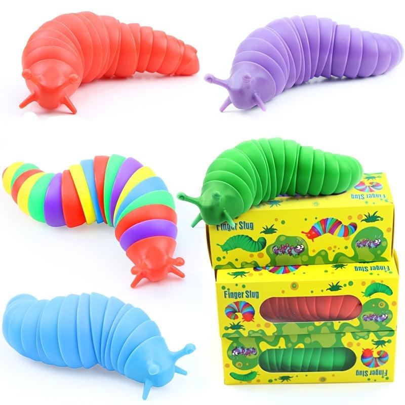 Fidget Slug Toy Sensory Articulated Flexible Toy for Stress Relief