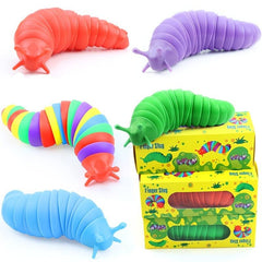 Fidget Slug Toy Sensory Articulated Flexible Toy for Stress Relief