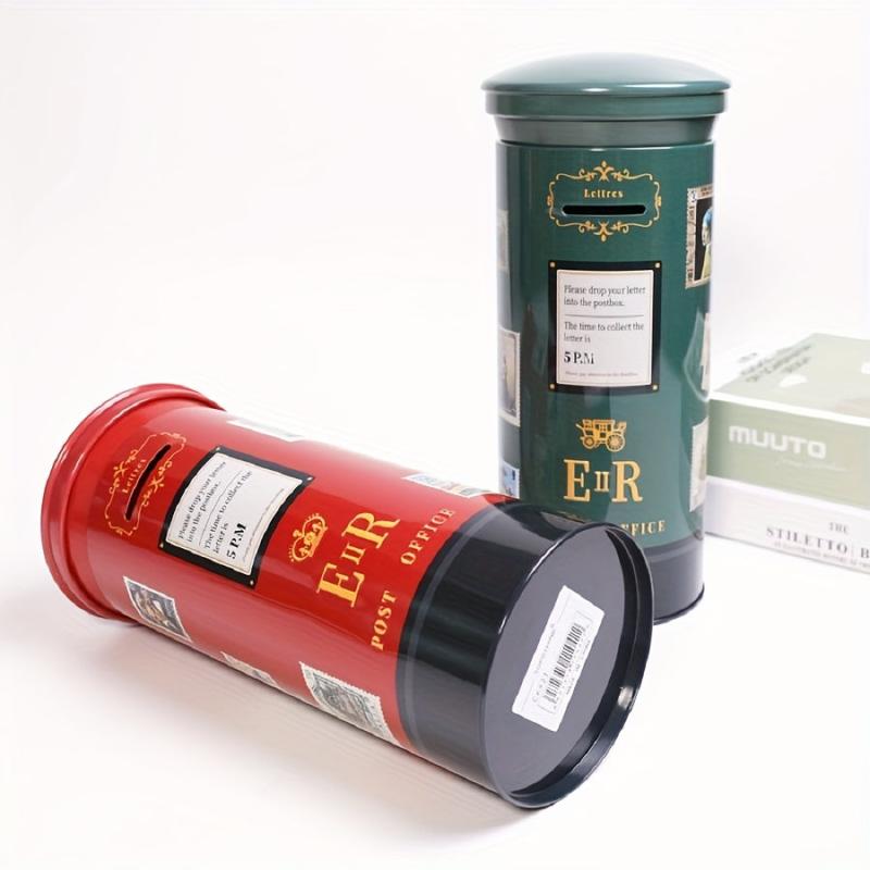 Postal Bank Piggy Bank Tinplate Piggy Bank