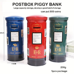 Postal Bank Piggy Bank Tinplate Piggy Bank