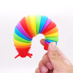 3D Bamboo Joint Caterpillar Snot Worm Puzzle Toys