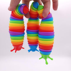 3D Bamboo Joint Caterpillar Snot Worm Puzzle Toys