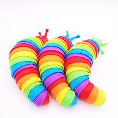 3D Bamboo Joint Caterpillar Snot Worm Puzzle Toys