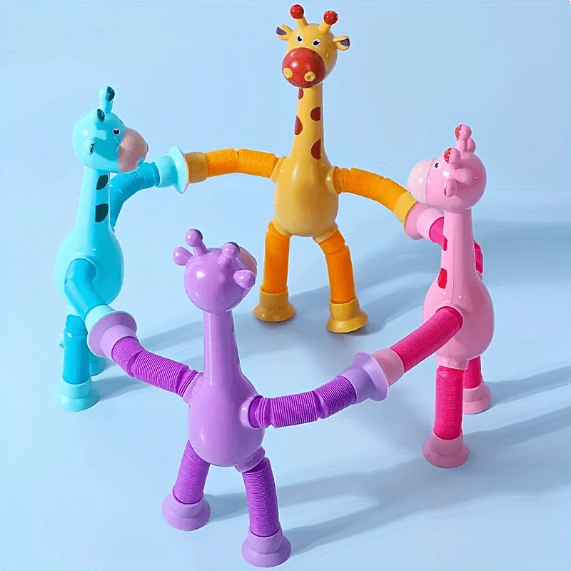 Long Neck Deer Retractable Tube Creative Toy Stress Reliever