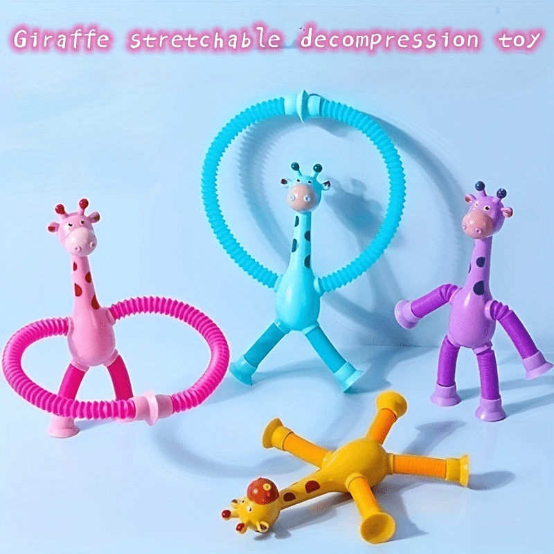 Long Neck Deer Retractable Tube Creative Toy Stress Reliever