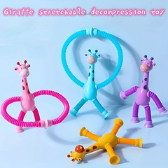 Long Neck Deer Retractable Tube Creative Toy Stress Reliever