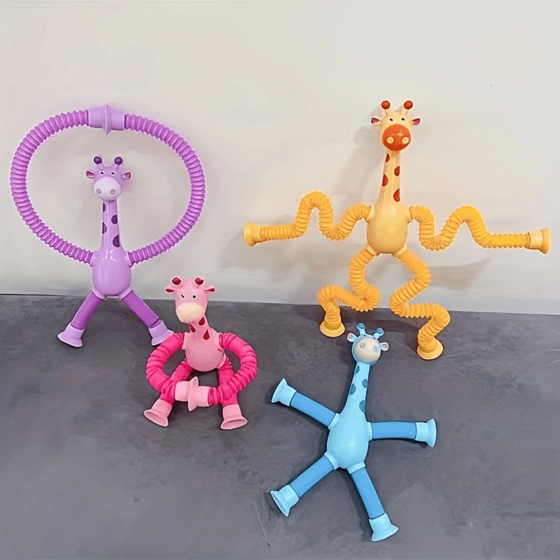Long Neck Deer Retractable Tube Creative Toy Stress Reliever
