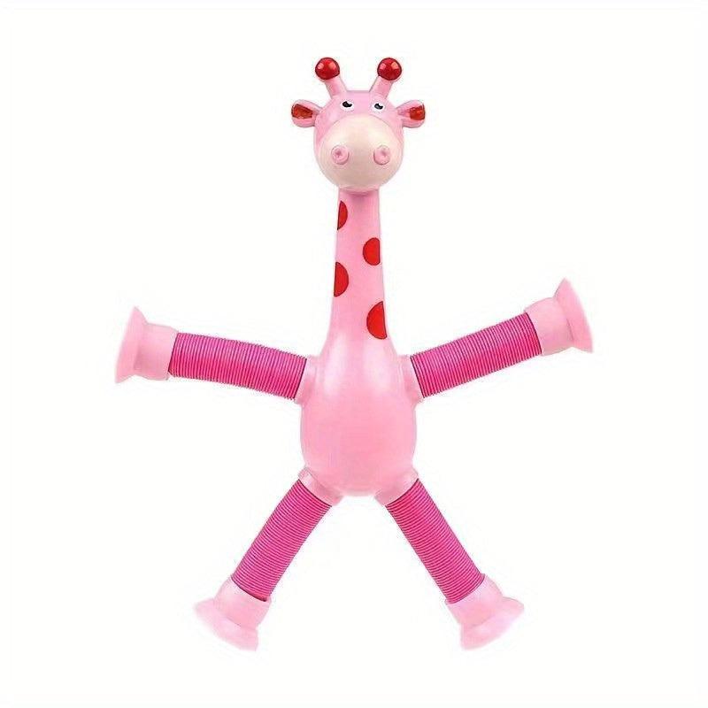 Long Neck Deer Retractable Tube Creative Toy Stress Reliever