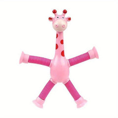 Long Neck Deer Retractable Tube Creative Toy Stress Reliever