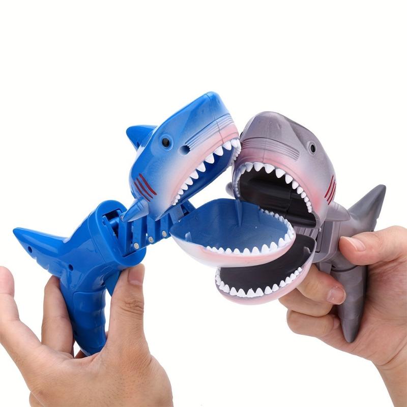 Shark Prank Toy Telescopic Spring Hand Clip Bite Fun