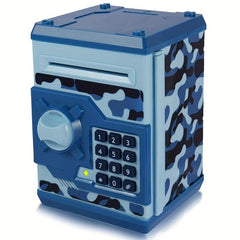 Electronic Mini ATM Bank Toy For Kids Auto Scroll Paper Money Safe Coin Banks
