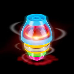 Luminous Spinning Tops Ejection Toy Flashing Led Gyroscope Classic Toys