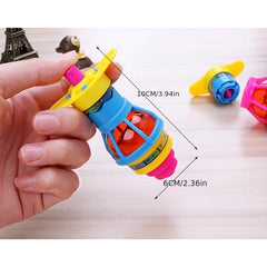 Luminous Spinning Tops Ejection Toy Flashing Led Gyroscope Classic Toys