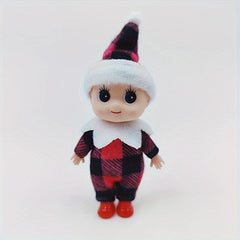 Christmas Elf Dolls Tree Decorations For Dollhouse, Holiday Figure Dolls