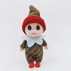 Christmas Elf Dolls Tree Decorations For Dollhouse, Holiday Figure Dolls