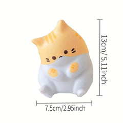 Cat Decompression Toy Slow Rebound Cartoon Ventilating Animal