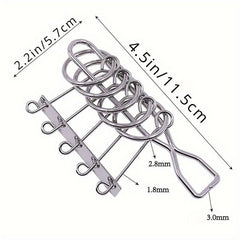 Five Ring Metal Wire Puzzles Brain Teaser Educational Games