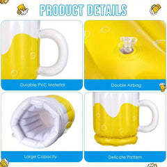 Inflatable Ice Bucket Beer Cup Ice Bar Water Drink Plate