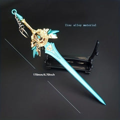 Metal Weapon Uncut Edge Ornaments Collection Model Games Cartoon Figure Toys