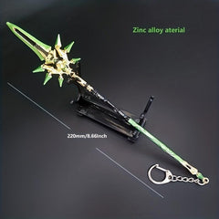 Metal Weapon Uncut Edge Ornaments Collection Model Games Cartoon Figure Toys